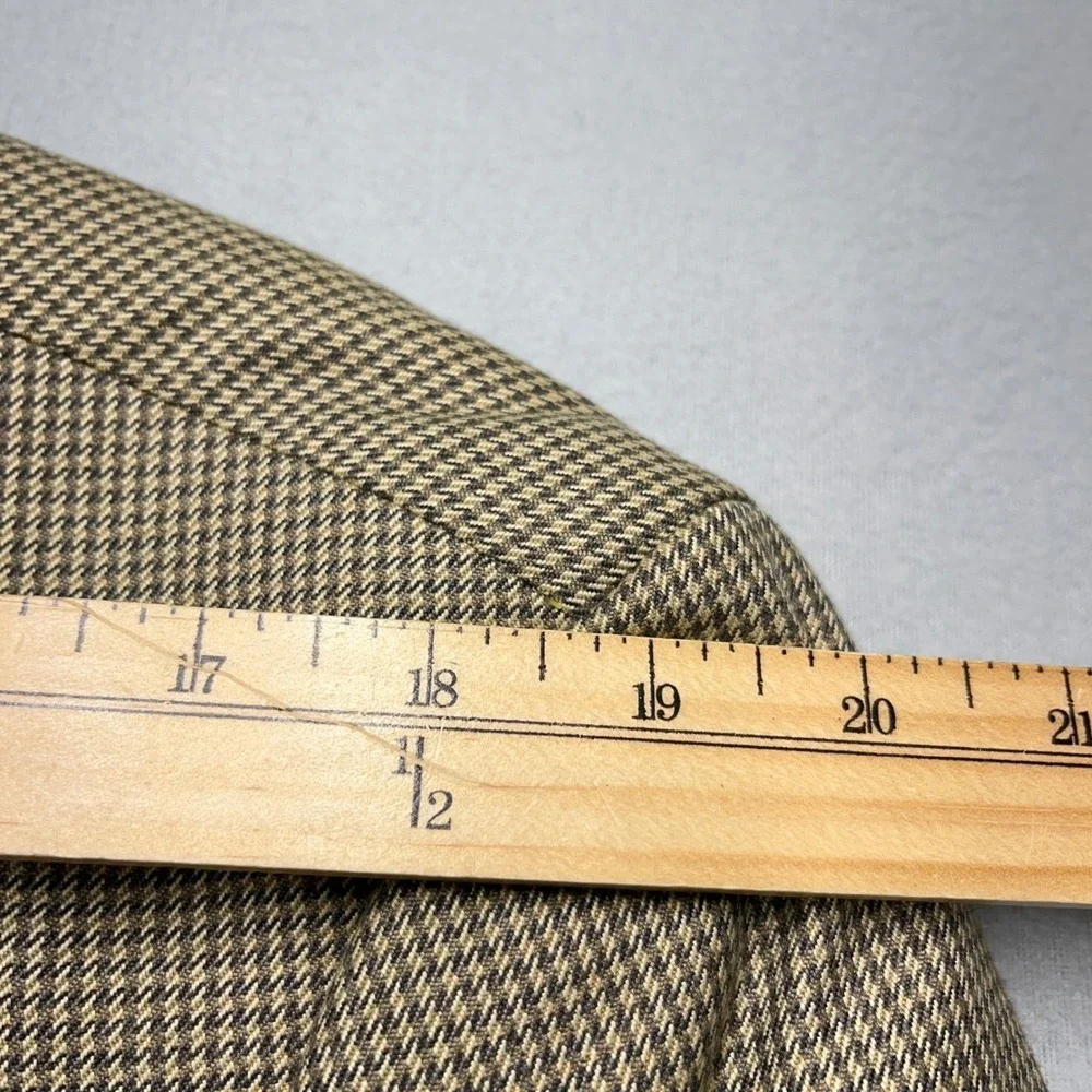 Stafford Essentials Men's Classic‎ Fit Houndstooth Blazer Jacket Size 42s
